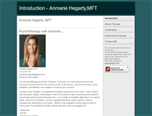 Tablet Screenshot of anmariehegarty.com